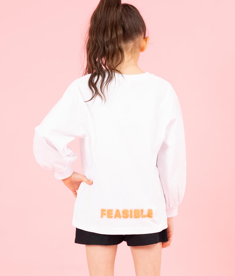 スプレーロゴ プリント ビッグ ロンT 長袖 Tシャツ 423-3215