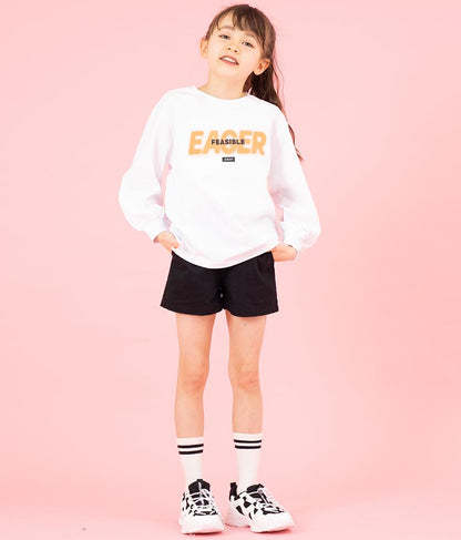 スプレーロゴ プリント ビッグ ロンT 長袖 Tシャツ 423-3215