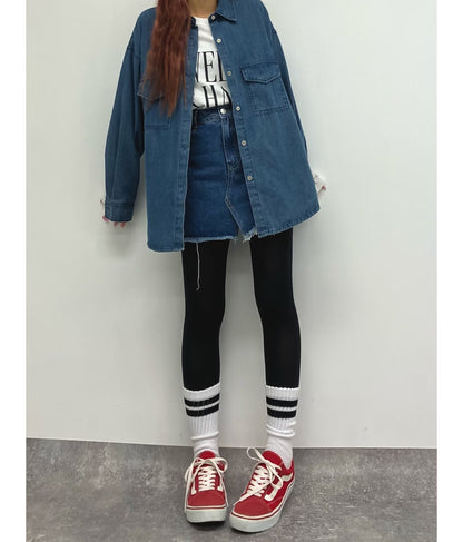 デニムオーバーサイズシャツ 154-5497