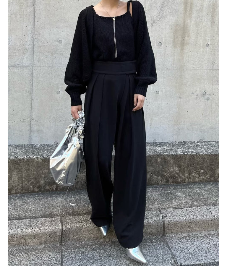 タック ワイド パンツ 792-8983