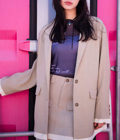 カットオフ テーラード ジャケット【別売りSETUP】 154-5570