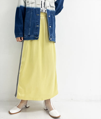 光沢 サテン ライン スカート 791-9160