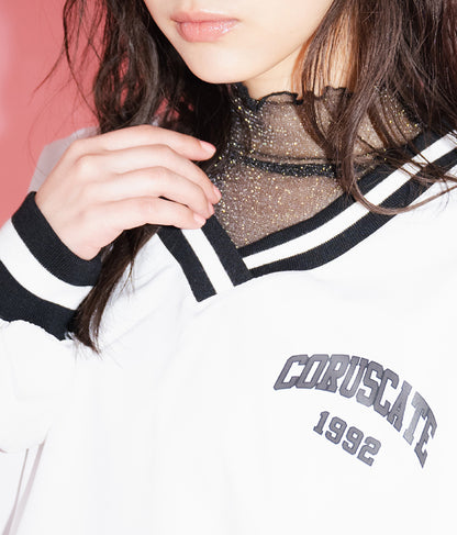 Vネック ライン リブ プルオーバー 793-9144