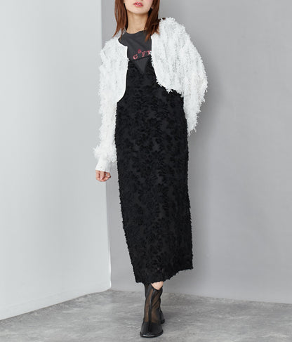 フラワー ジャガード キャミ ワンピース 527-6811