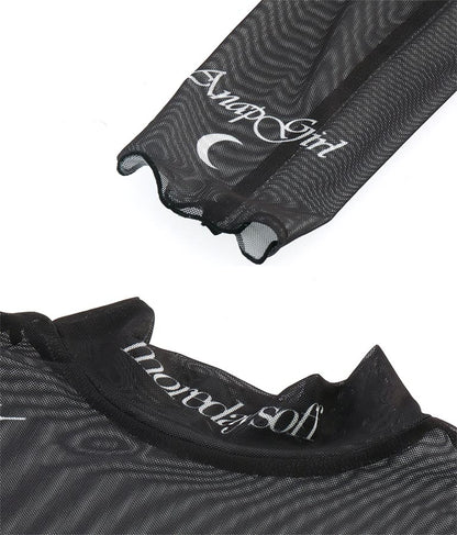 2WAY タトゥー 見え シアー トップス 913-7458