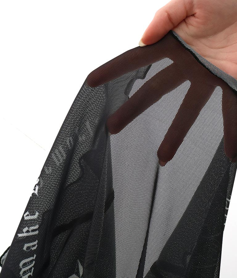 2WAY タトゥー 見え シアー トップス 913-7458