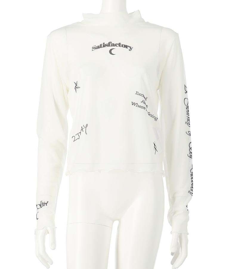 2WAY タトゥー 見え シアー トップス 913-7458