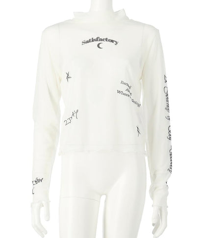 2WAY タトゥー 見え シアー トップス 913-7458