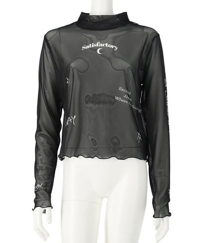 2WAY タトゥー 見え シアー トップス 913-7458