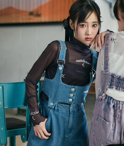 2WAY タトゥー 見え シアー トップス 913-7458