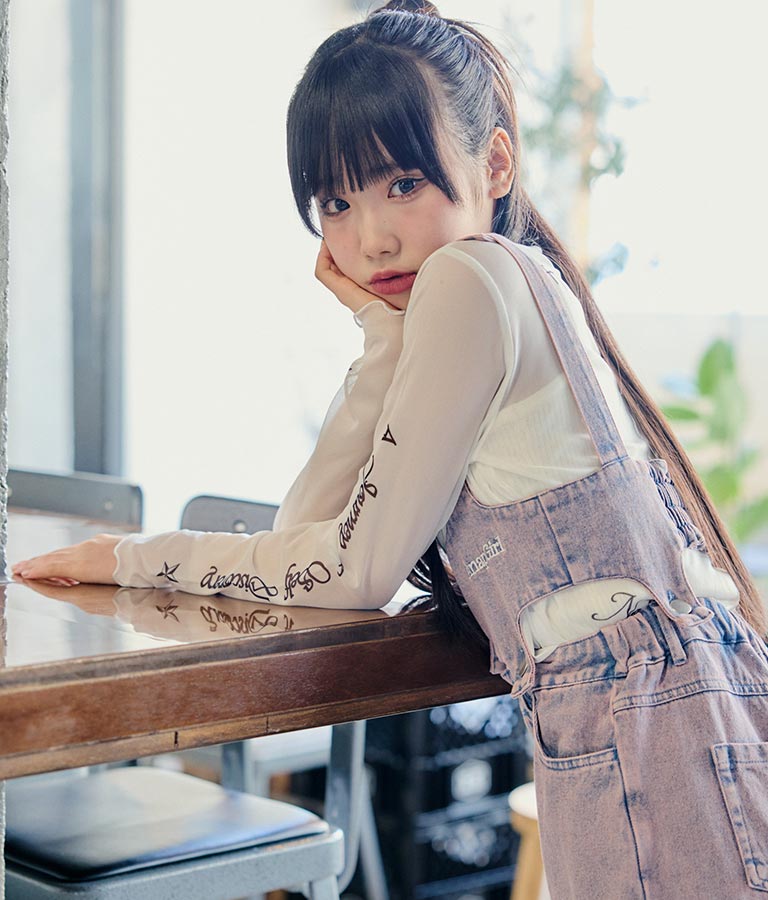 2WAY タトゥー 見え シアー トップス 913-7458