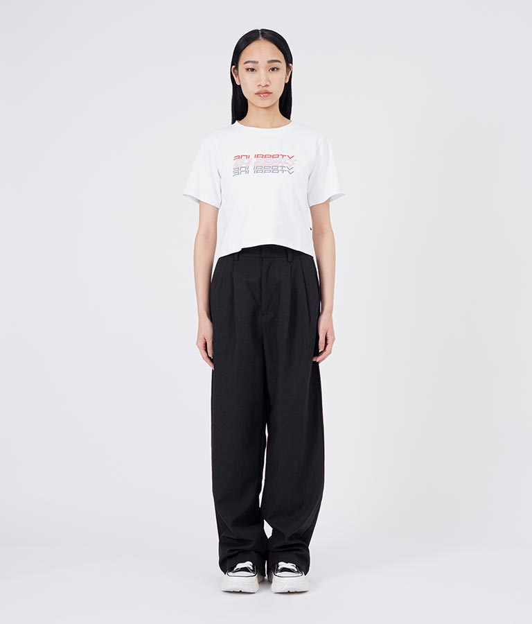 リフレクタークロップドTシャツ 30-3062