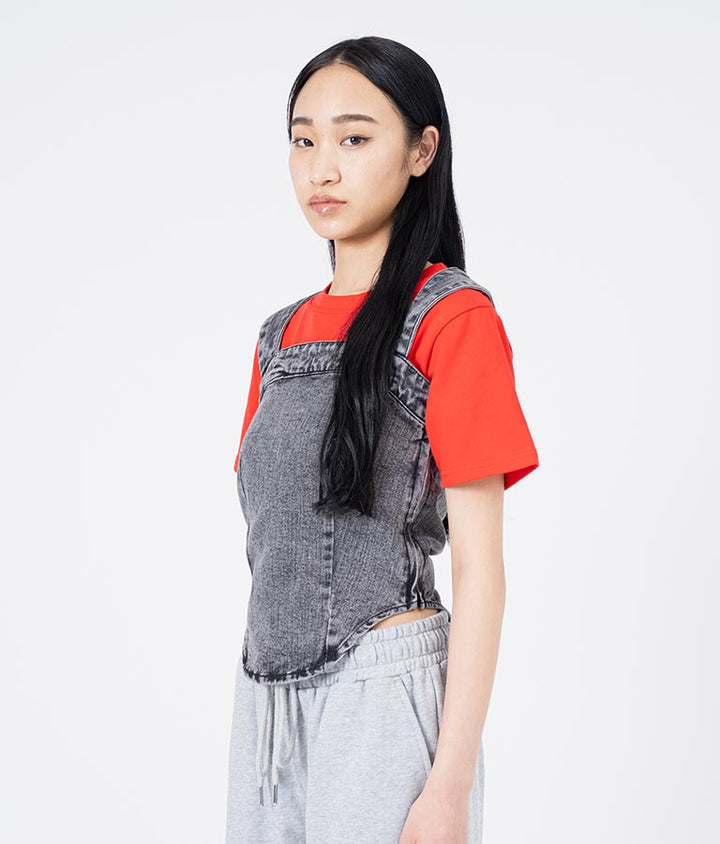 リフレクタークロップドTシャツ 30-3062