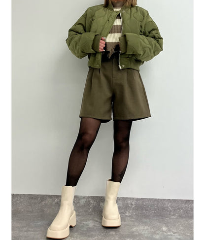 キルティング クロップド ジャケット ブルゾン 156-5533