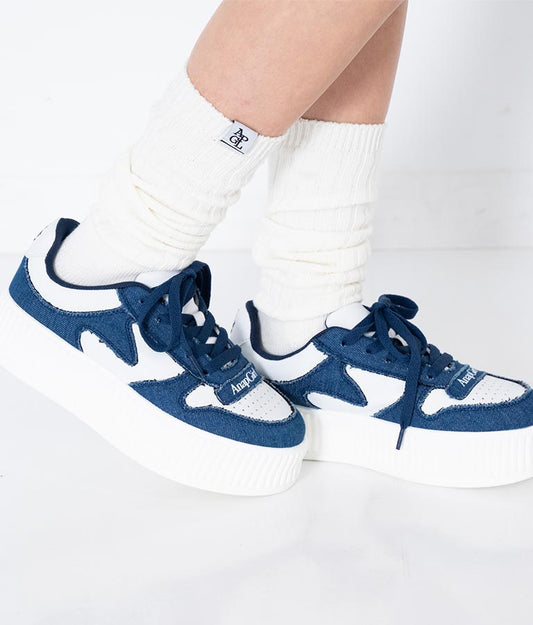 デニム 切替 スニーカー 919-7392