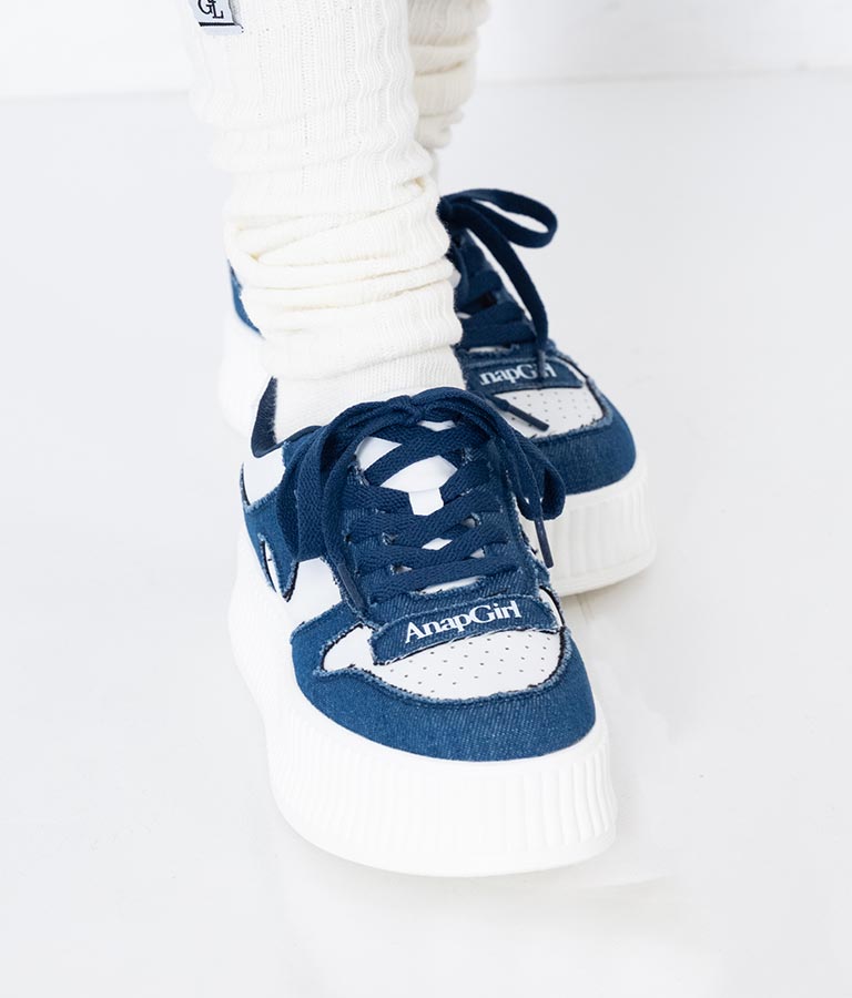 デニム 切替 スニーカー 919-7392