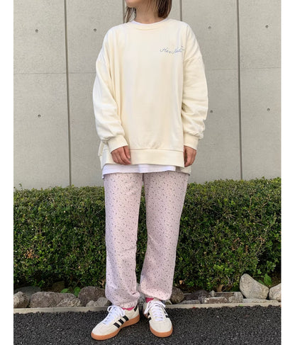 小花柄 ジョガー 裏毛 スウェット パンツ 852-5767