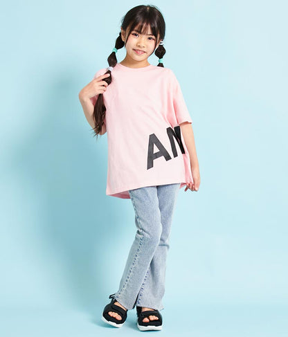 ANAP ロゴ 前後 プリント ビッグ Tシャツ 【親子お揃い】 423-3247