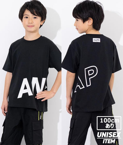 ANAP ロゴ 前後 プリント ビッグ Tシャツ 【親子お揃い】 423-3247
