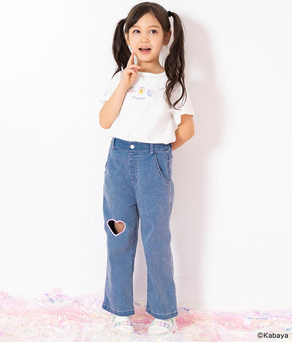 【セボンスターコラボ】ホログラム モチーフ プリント Tシャツ 423-3262