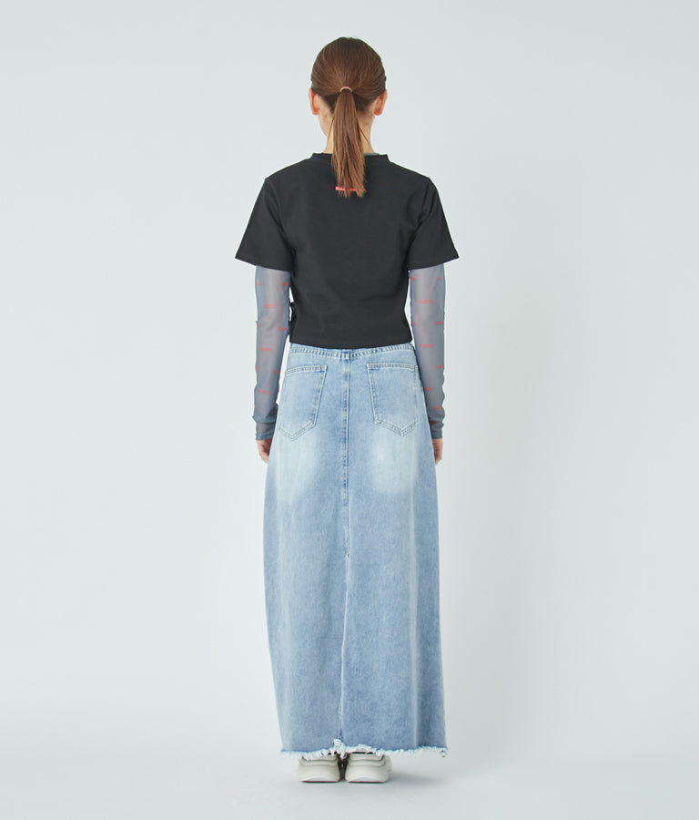 リフレクタークロップドTシャツ 30-3062
