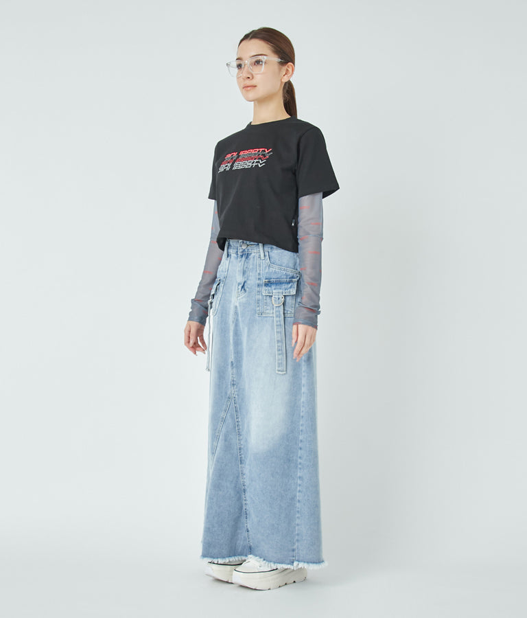 リフレクタークロップドTシャツ 30-3062