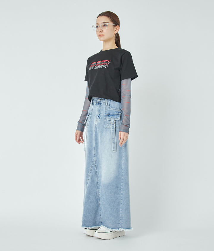 リフレクタークロップドTシャツ 30-3062
