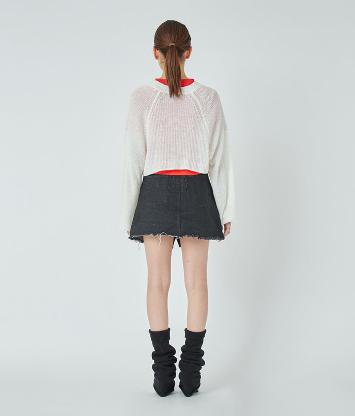 リフレクタークロップドTシャツ 30-3062