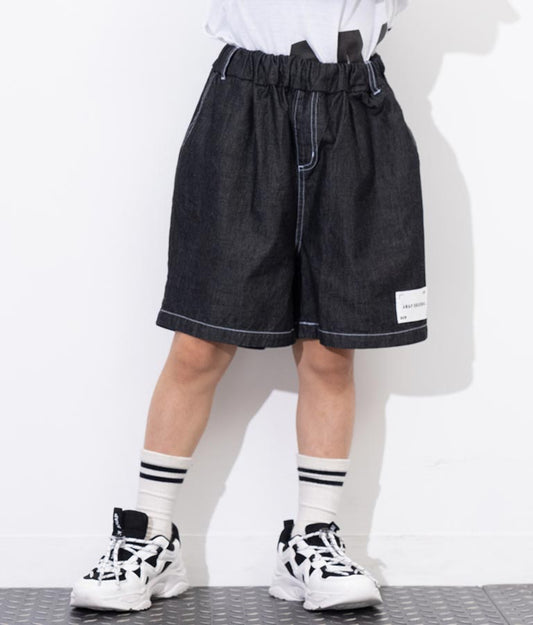 ダンガリー 5分丈 ハーフ パンツ 422-3250