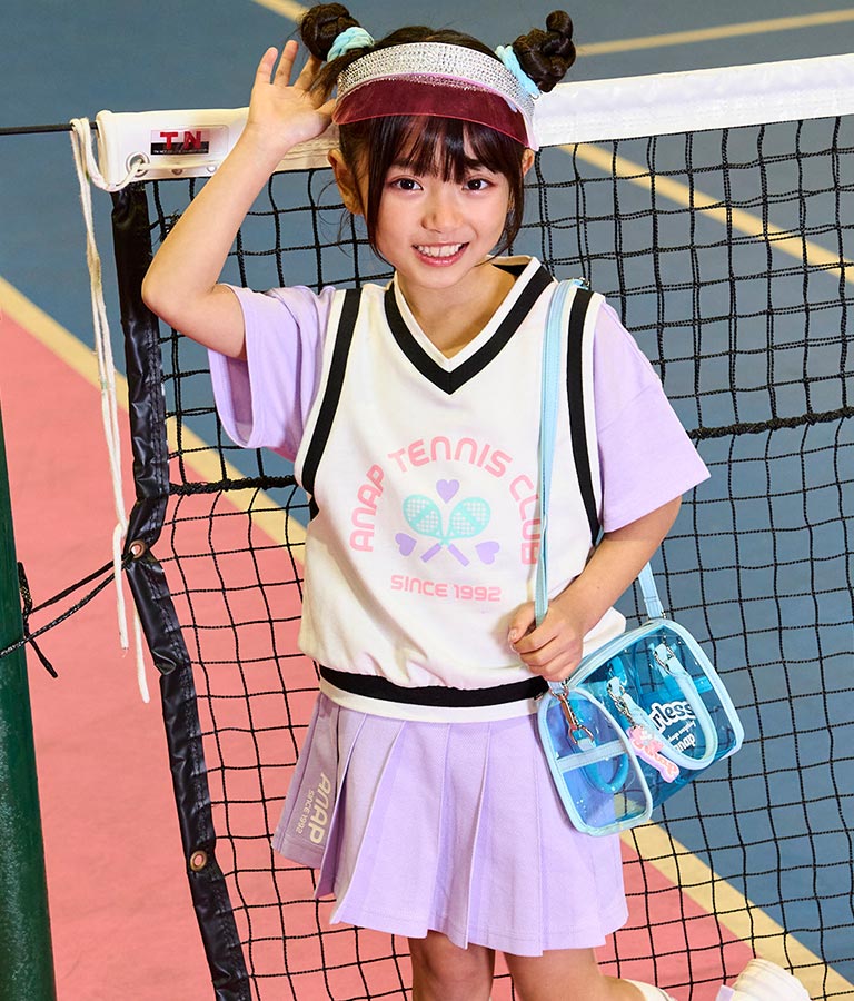 ベスト 重ね着風 TENNIS CLUB Tシャツ 423-3256
