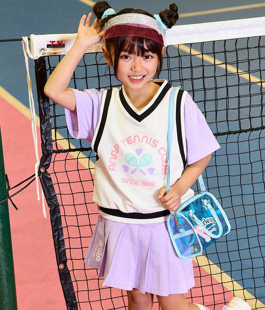 ベスト 重ね着風 TENNIS CLUB Tシャツ 423-3256