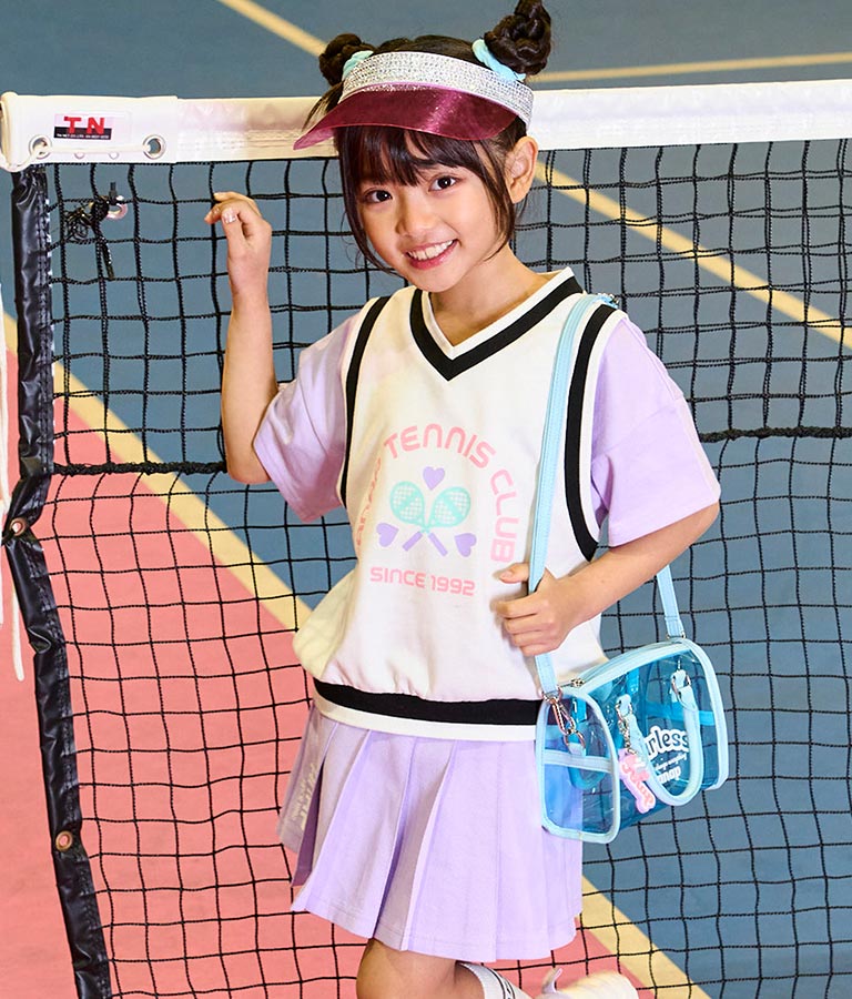 ベスト 重ね着風 TENNIS CLUB Tシャツ 423-3256