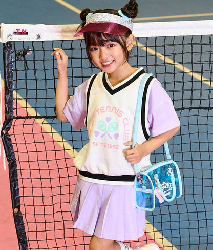 ベスト 重ね着風 TENNIS CLUB Tシャツ 423-3256