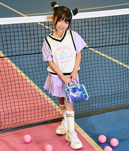 ベスト 重ね着風 TENNIS CLUB Tシャツ 423-3256