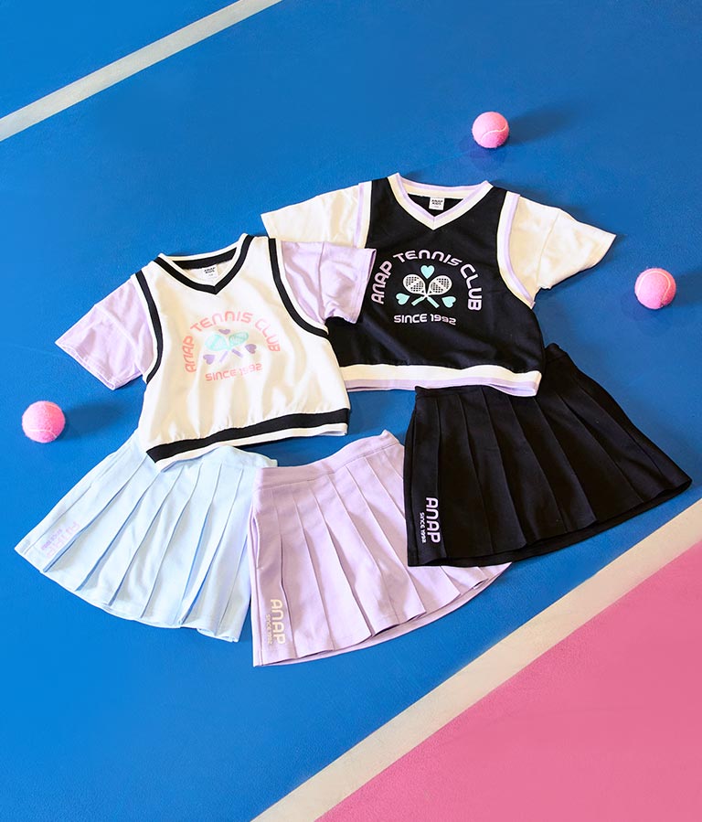 ベスト 重ね着風 TENNIS CLUB Tシャツ 423-3256