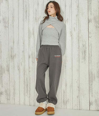 タートルネッククロップドニットアンサンブル セット 158-5515