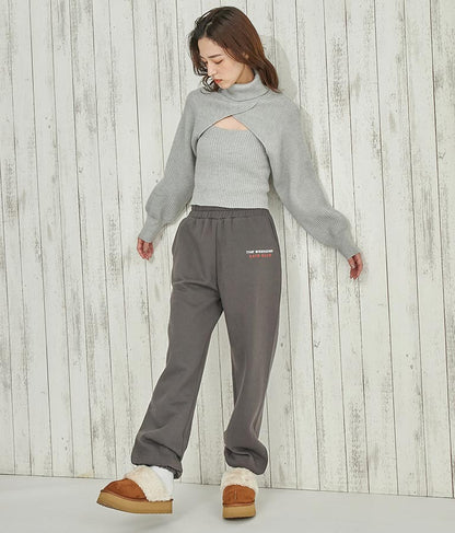 タートルネッククロップドニットアンサンブル セット 158-5515