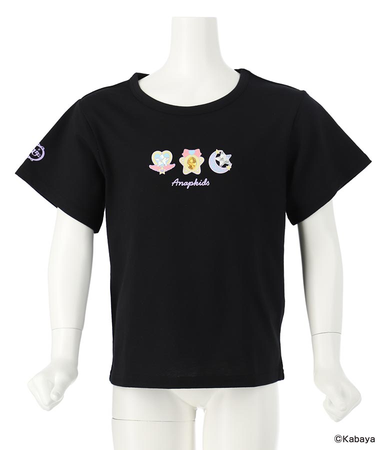 【セボンスターコラボ】ホログラム モチーフ プリント Tシャツ 423-3262