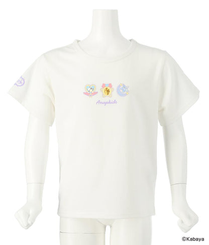 【セボンスターコラボ】ホログラム モチーフ プリント Tシャツ 423-3262