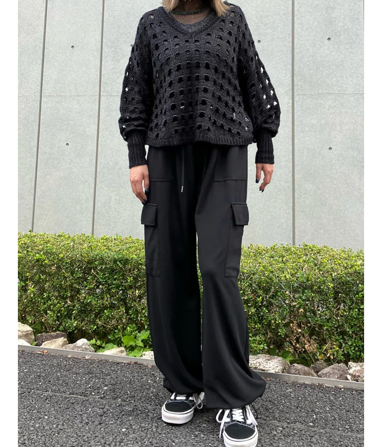 穴あき デザイン ニット トップス 793-9126
