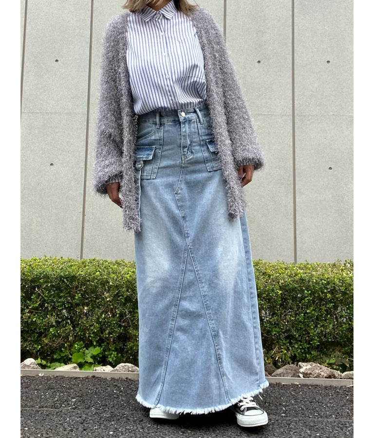 オープンスリーブ オーバー サイズシャツ 154-5505