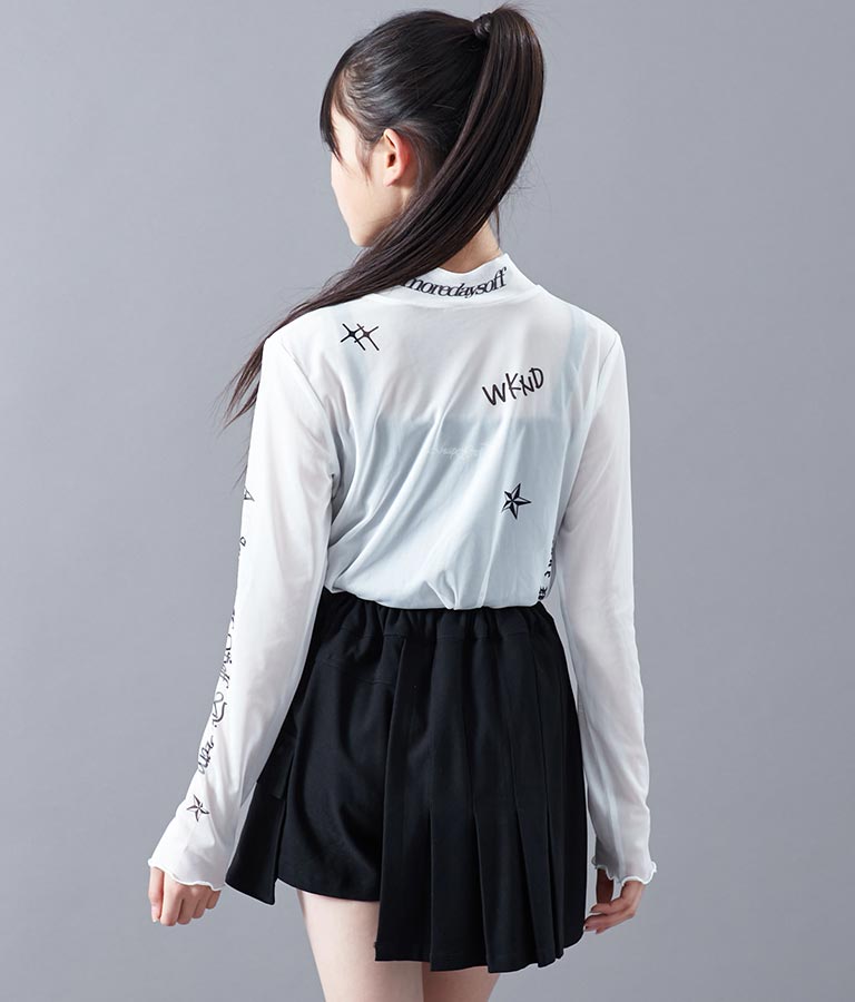 2WAY タトゥー 見え シアー トップス 913-7458