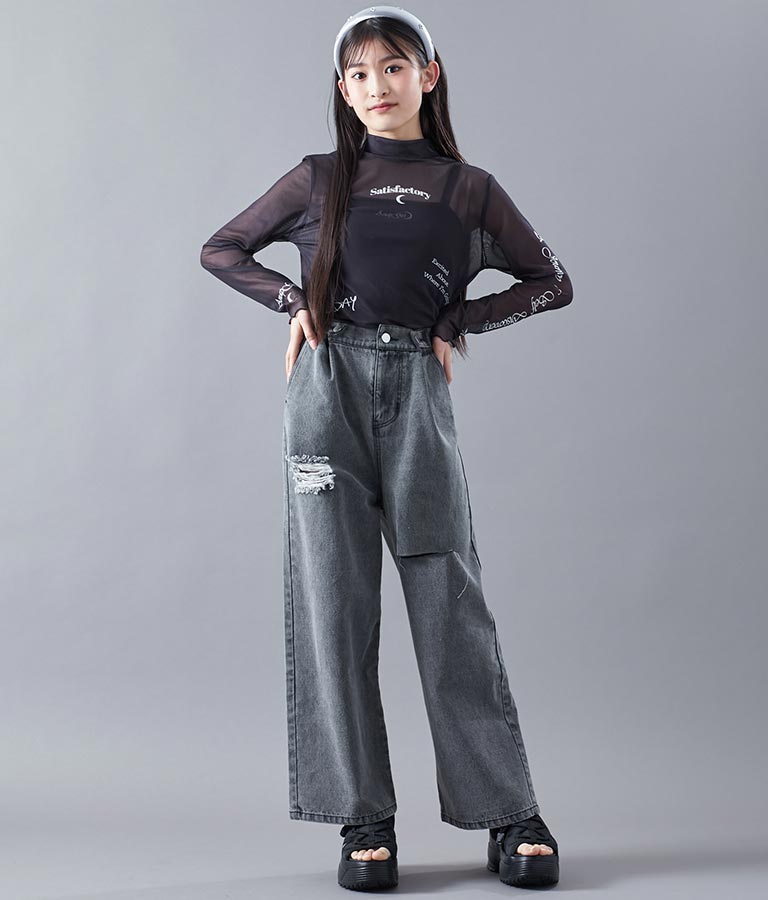 2WAY タトゥー 見え シアー トップス 913-7458