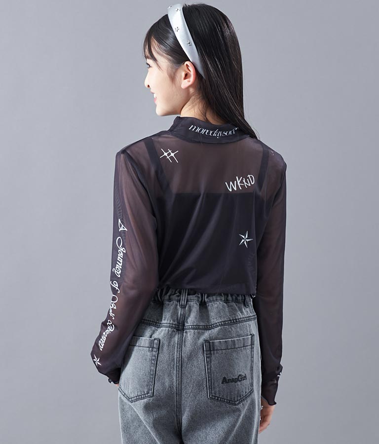 2WAY タトゥー 見え シアー トップス 913-7458