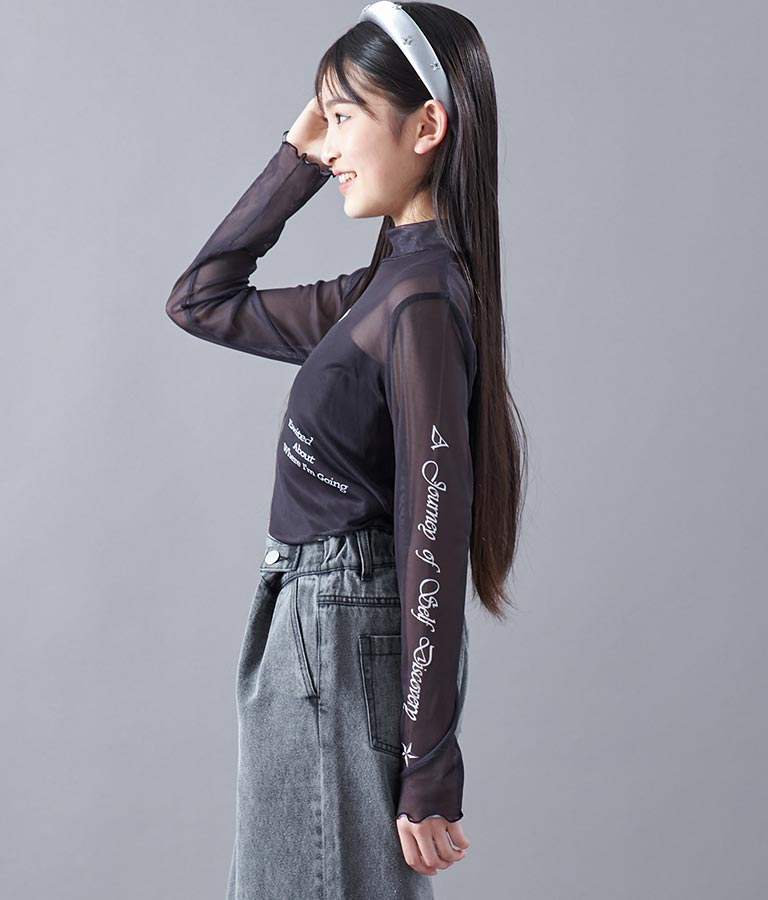 2WAY タトゥー 見え シアー トップス 913-7458