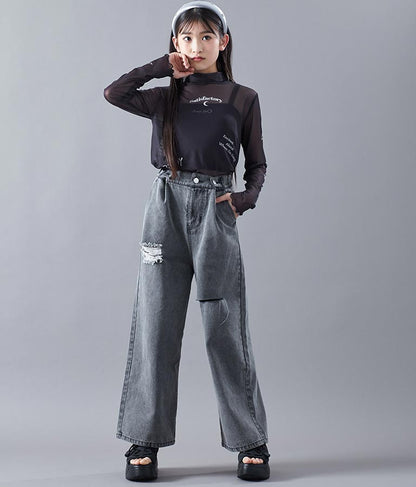 2WAY タトゥー 見え シアー トップス 913-7458