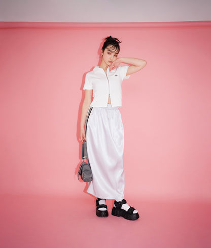 光沢 サテン ライン スカート 791-9160