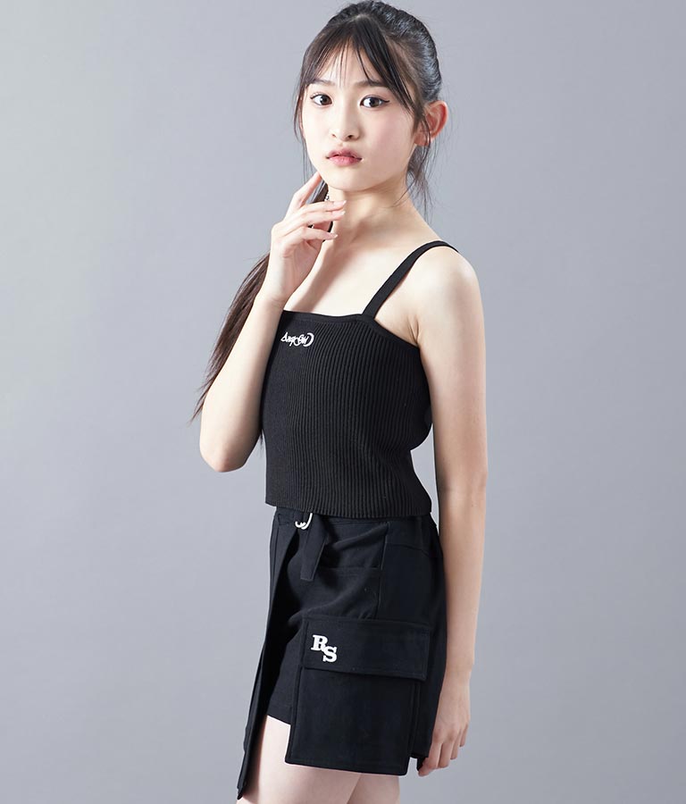 サマーニット 刺繍 キャミソール