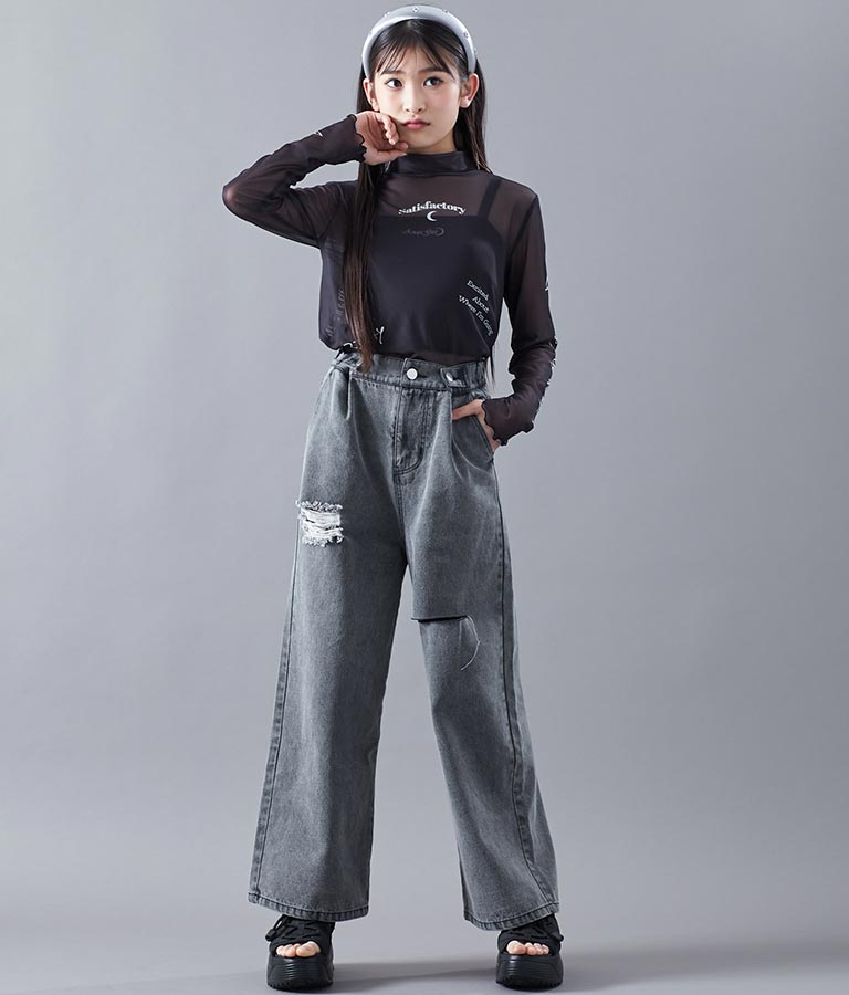 サマーニット 刺繍 キャミソール 913-7461