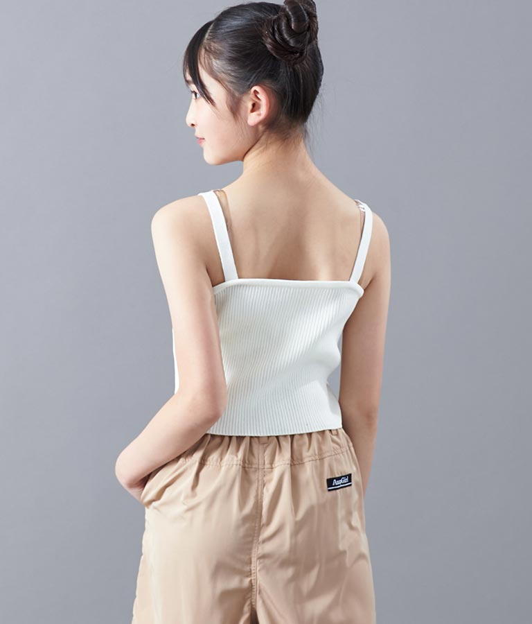 サマーニット 刺繍 キャミソール 913-7461